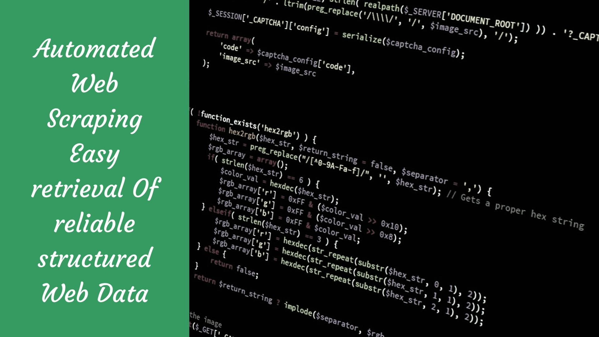 Automated Web Scraping – Easy retrieval Of reliable structured Web Data