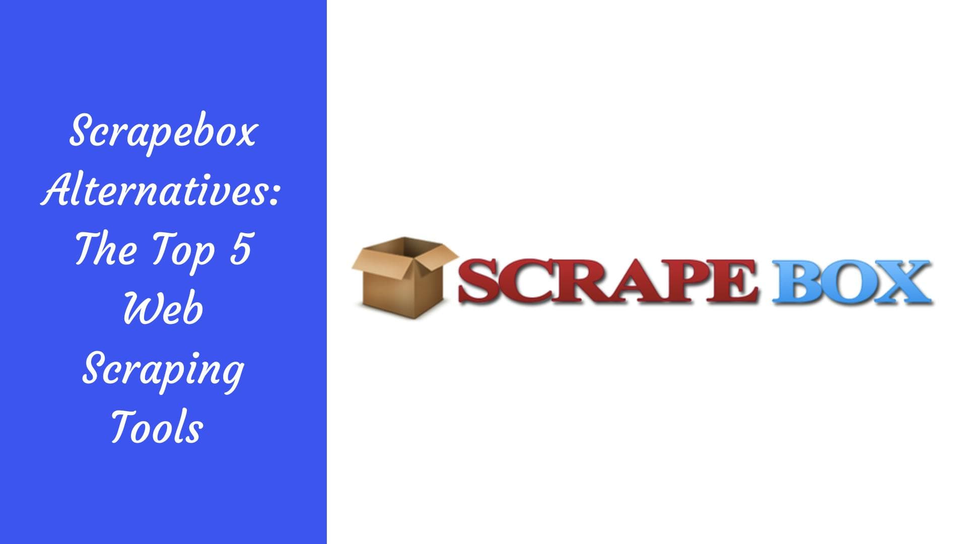 Scrapebox Alternatives: The Top 5 Web Scraping Tools to Use