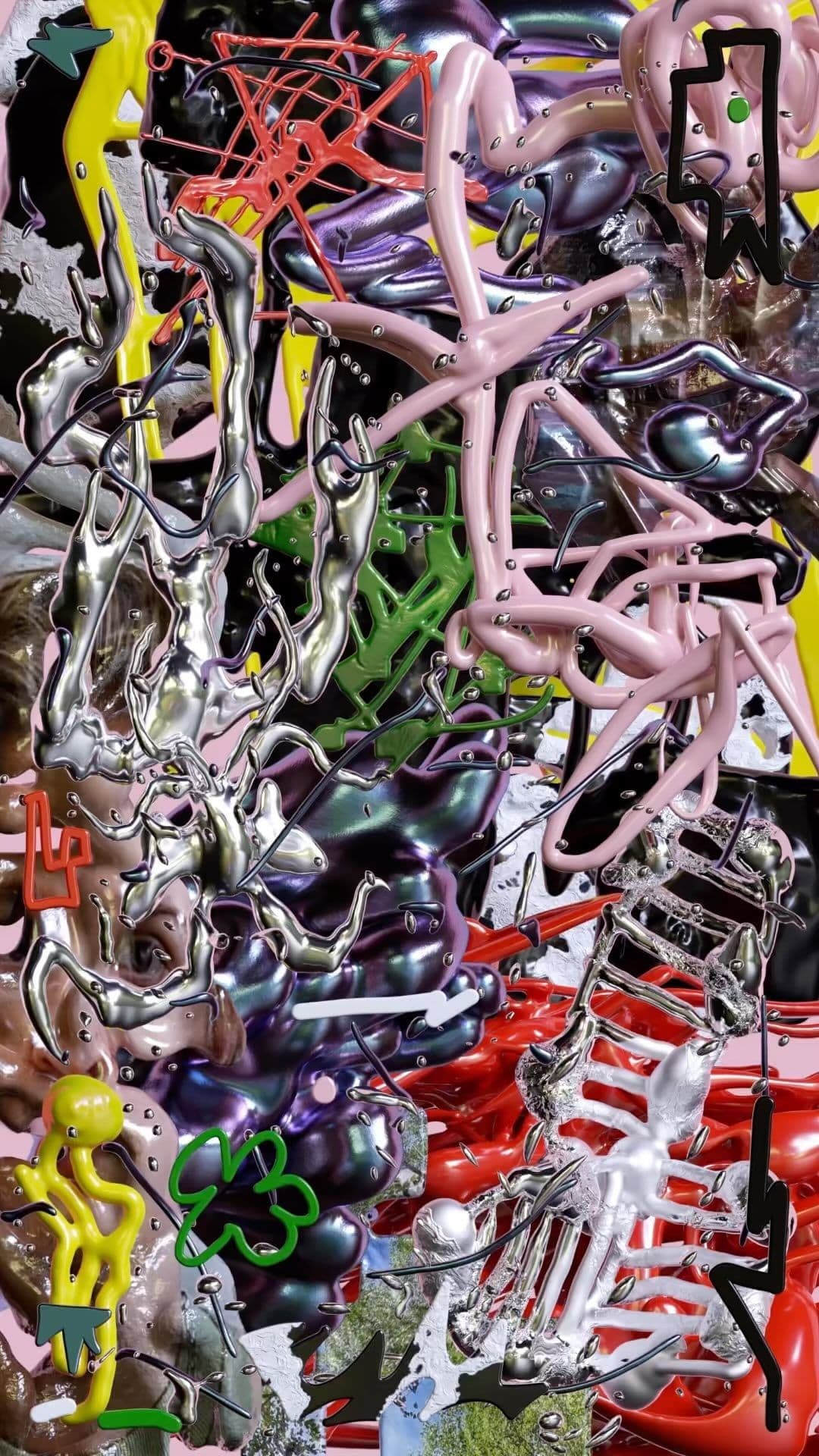 #HelloWorld “Chaos is my only order,” says digital artist @kitasavi (Kitasavi), who merges 3D graphics.
